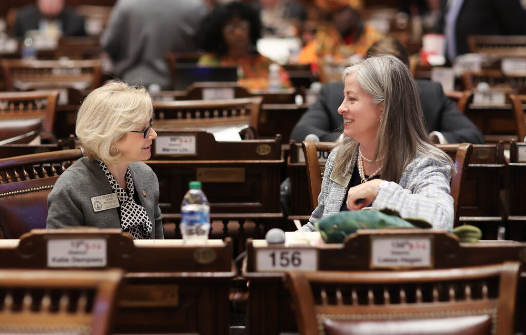 Georgia Rep. Katie Dempsey and Rep. Leesa Hagan, Vidalia, Lyons