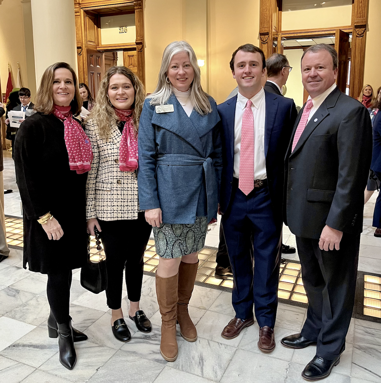 Fitzgerald Rep Leesa Hagan with Dr. Leah Cook and Dr. Hank Cook, Ben Hill dentists