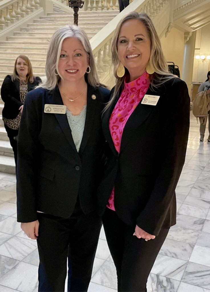 Rep. Leesa Hagan and Wheeler County Tax Commissioner Kim Clark